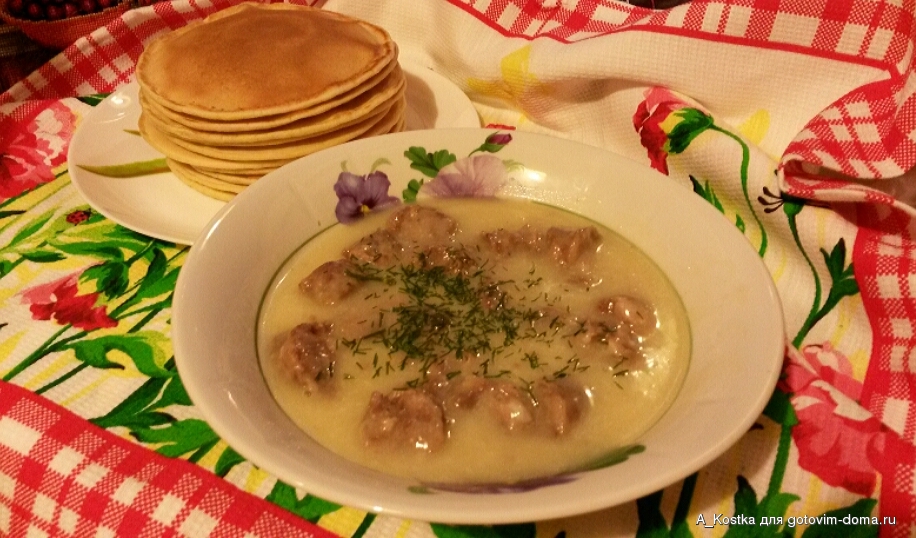 Мочанка белорусская с блинами