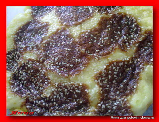 творожная запеканка со сгущенкой и кунжутом.jpg