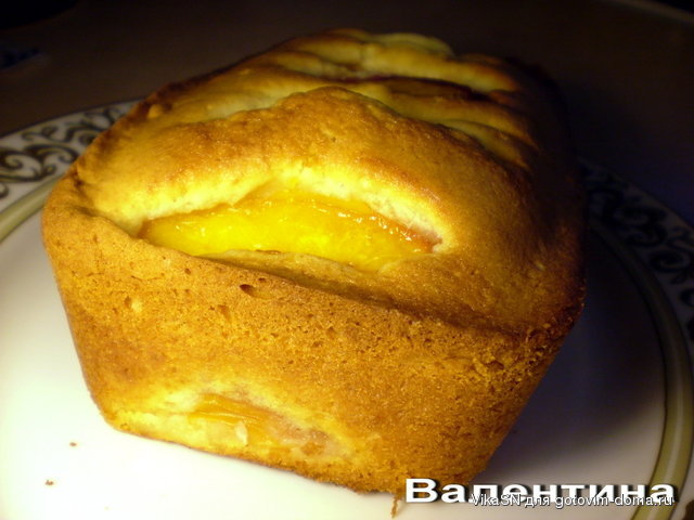 Кекс с карамелизированными нектаринами 1.jpg