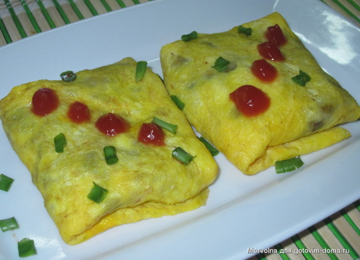 Яичный конвертик с сыром