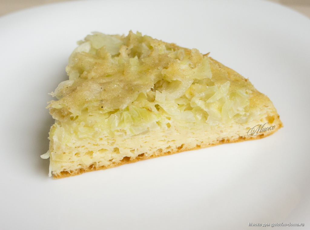 Кето пирог с капустой