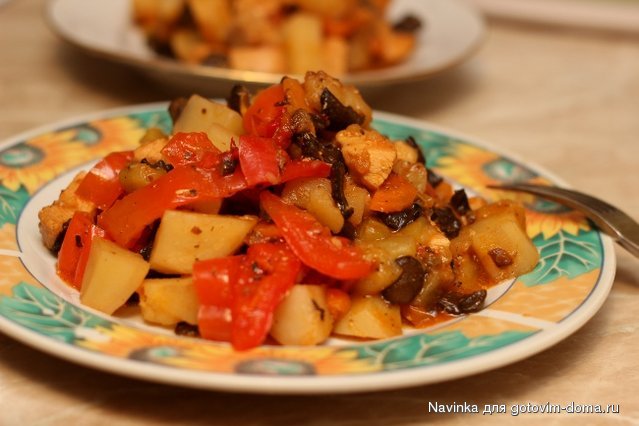 куриное рагу с овощами в мв от Миоко (2).JPG