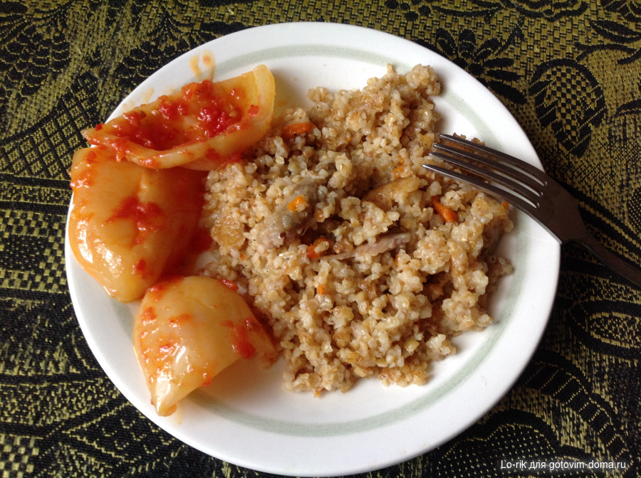 Гарнир к пшенной каше