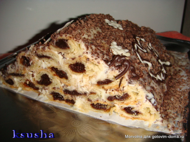 Торт избушка с вишней, курагой и черносливом на заказ