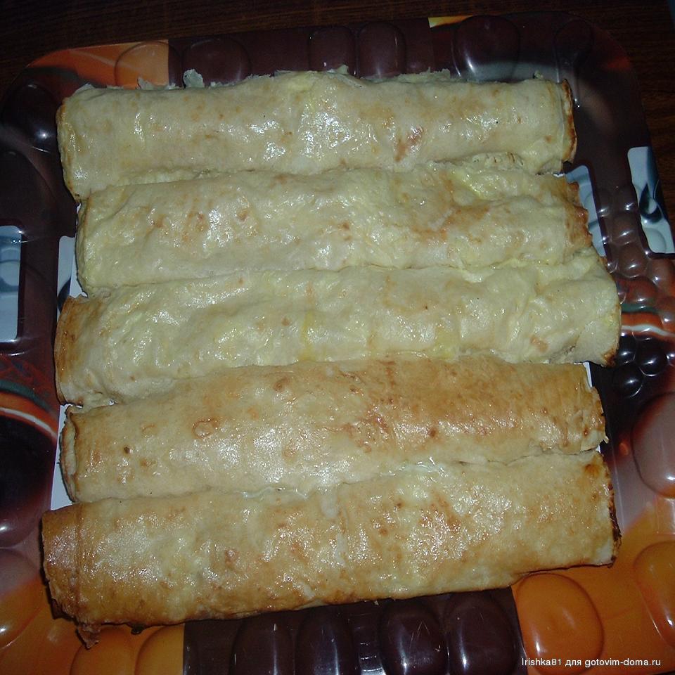 Лаваш с начинкой в духовке