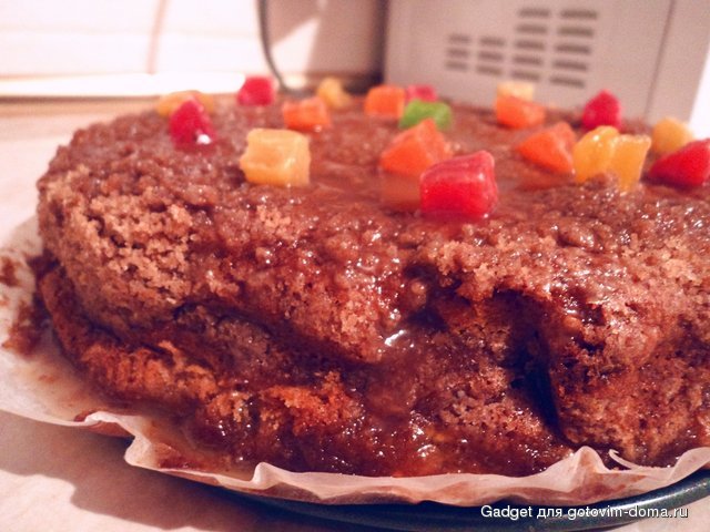 яблочный кекс с карамельным соусом.JPG