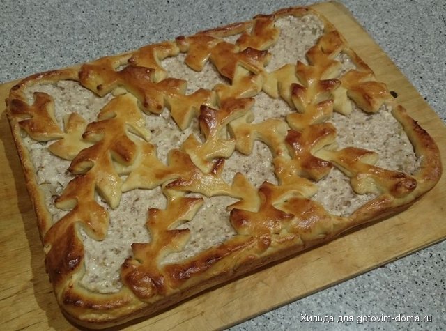 Творожный пирог с яблоками.JPG