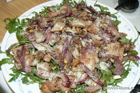 rocket,bacon&onion salad.JPG