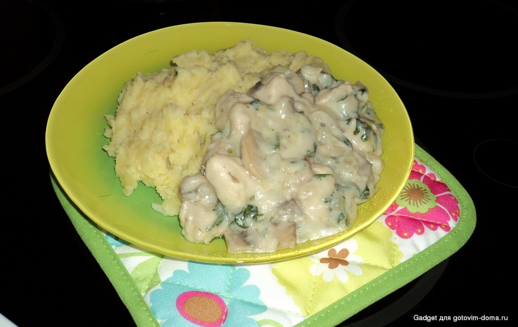 Картофельное пюре с грибами