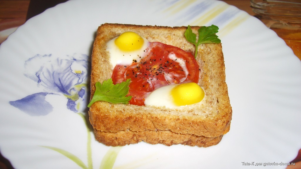 Тостовый хлеб с яйцом