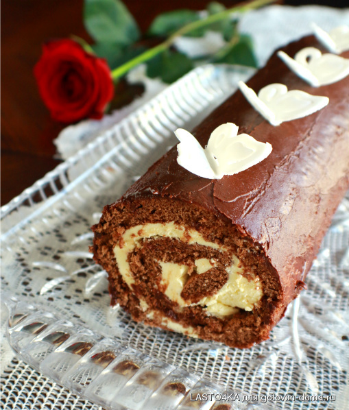 Пирожное рулет чешский
