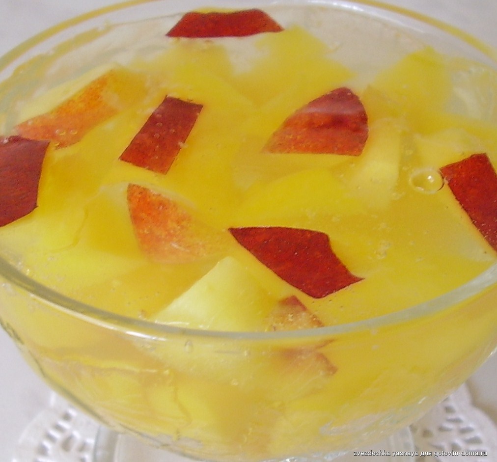 Персиковое желе