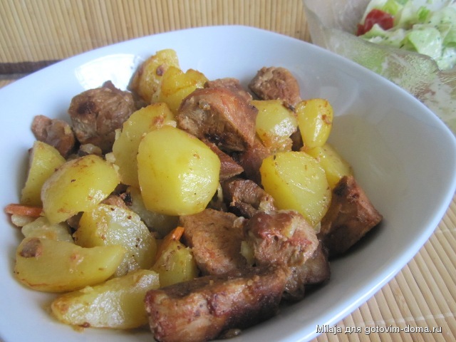 Индейка с картошкой, запечённые.JPG