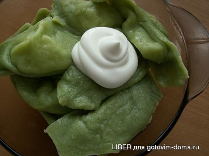 зеленые пельмешки.JPG