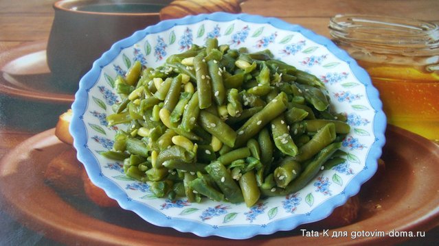 Стручковая фасоль с кунжутом.JPG