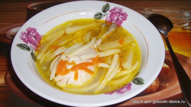 Куриный супчик с домашней лапшой.JPG