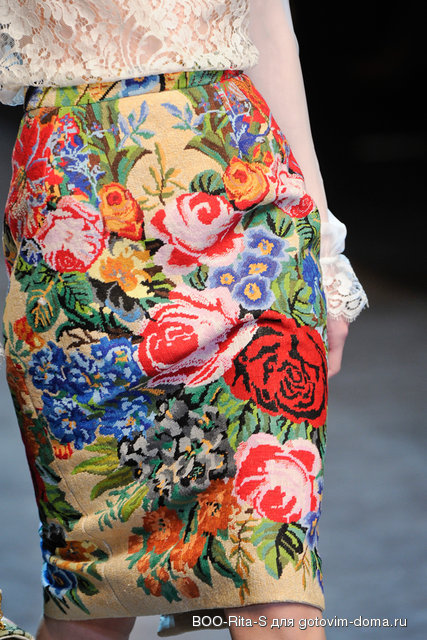 Dolce & Gabbana Fall 2012 выш05.jpg