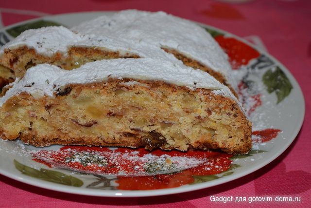 Рождественский творожный штоллен (Quarkstollen) (2).JPG