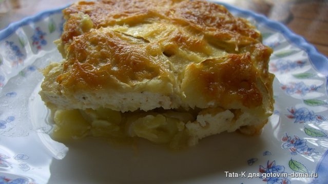 Кабачковая запеканка с курицей и творогом разрез.JPG