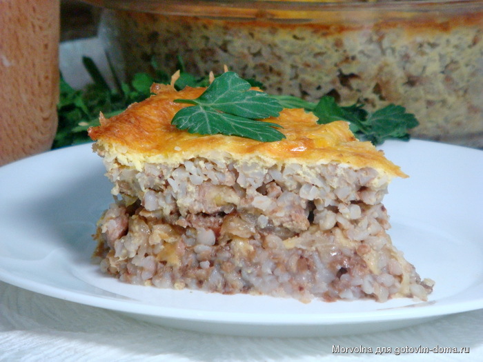 Запеканка с гречкой в духовке