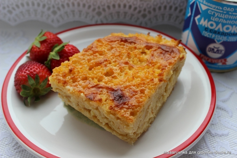 Запеканка из пшенной каши в духовке