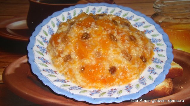 Каша пшённая с тыквой и изюмом.JPG