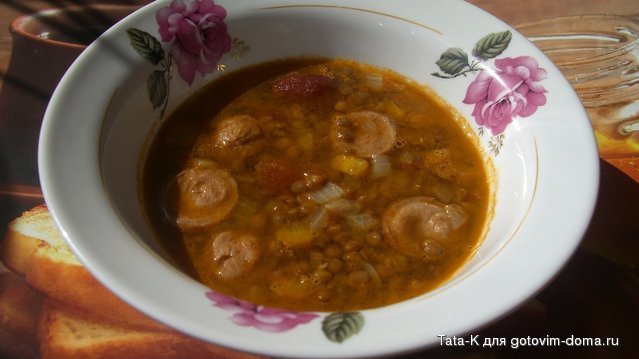 Чечевичная похлебка с сосиками.JPG