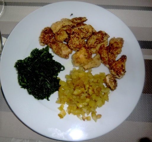 Курица в кунжутной панировке