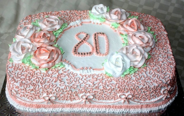 Торт на 80-летие