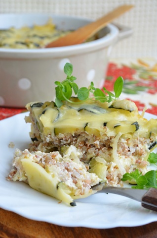 Гречневая запеканка с кабачком