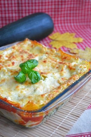 Сливочная лазанья с кабачком