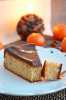 Мандариново-миндальный пирог под шоколадом