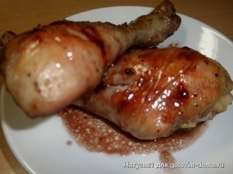 Куриные ножки, запеченые в вине