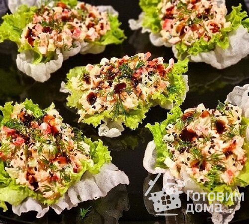 Лодочки с крабовой начинкой