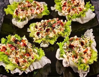 Лодочки с крабовой начинкой