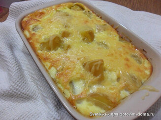 Картофель по-швейцарски, запеченный с сыром и сливками