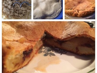 Сочный пирог с яблоками