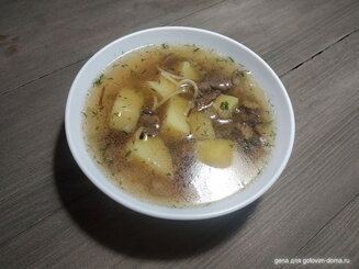 Синкапур - грибной суп с лапшой