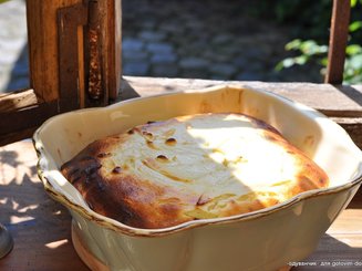 Творожная запеканка с кукурузной мукой