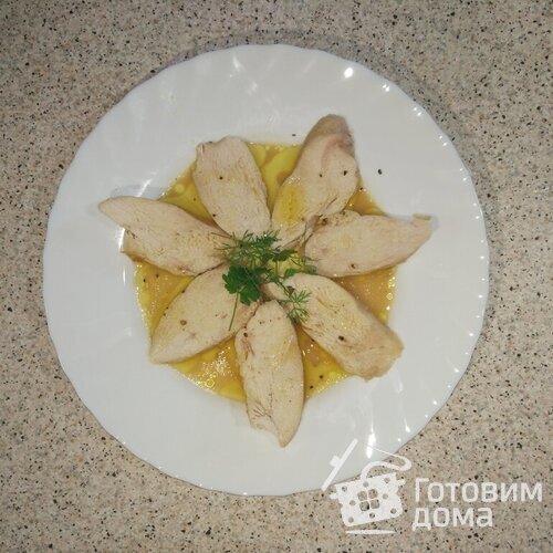 Куриная грудка с горчицей, сливочным маслом и специями