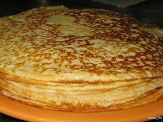 Заварные блины на кефире