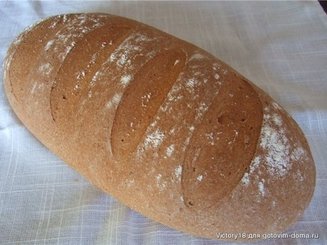 Деревенский ржаной хлеб на дрожжах
