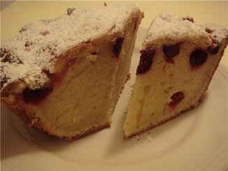 Апельсиновый кекс с клюквой