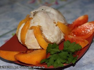 Куриные "шарики" с персиком
