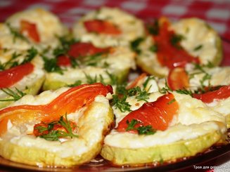 Кабачки с сыром и чесноком в духовке