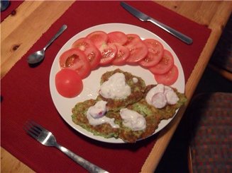 Драники из цуккини с сыром