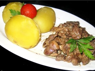 Нежные куриные желудки