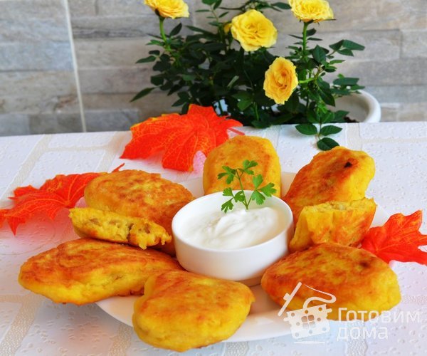 Зразы тыквенно-картофельные с грибами фото к рецепту 5