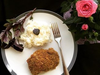 Рис с чесноком и сливочным маслом
