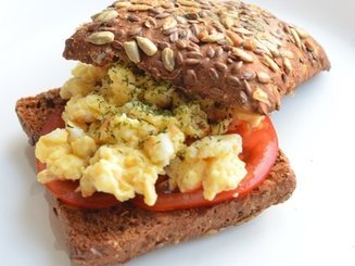 Smørrebrød - Бутерброд с яйцом и сыром